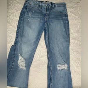 High rise super skinny jeans